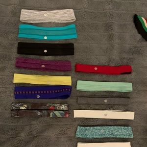 lululemon headbands! set of 15